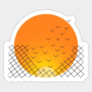 sunset escape Sticker